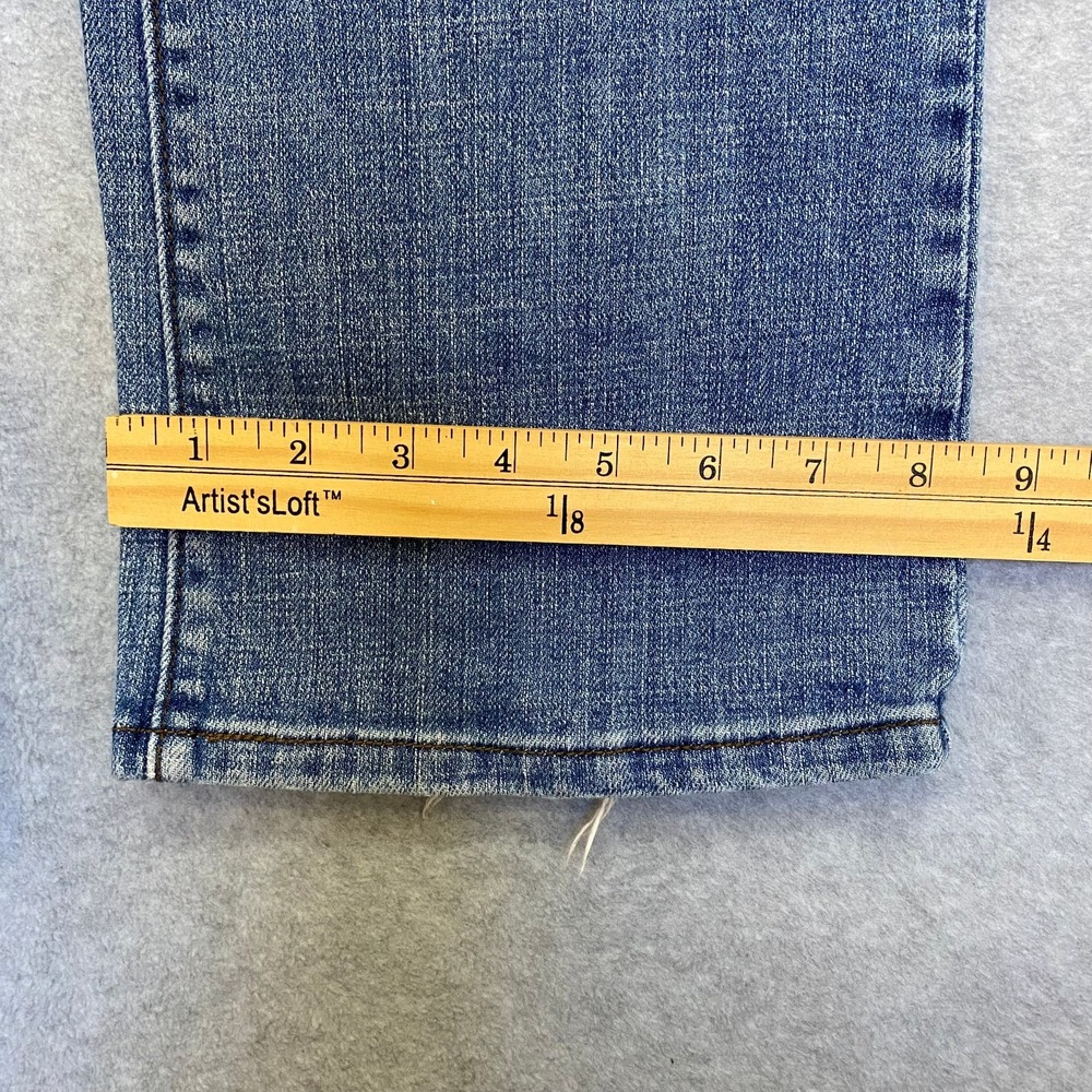 LEVIS 515 Women's Size 8 Long Boot Cut Mid Rise Medium Wash Denim Blue Jeans - Picture 12 of 13